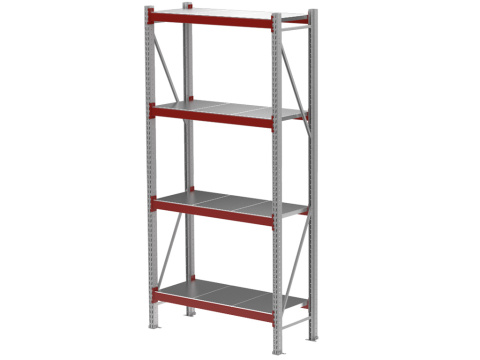 Стеллаж MGK 2000х900х400, (4 яруса, 240 кг. на ярус)